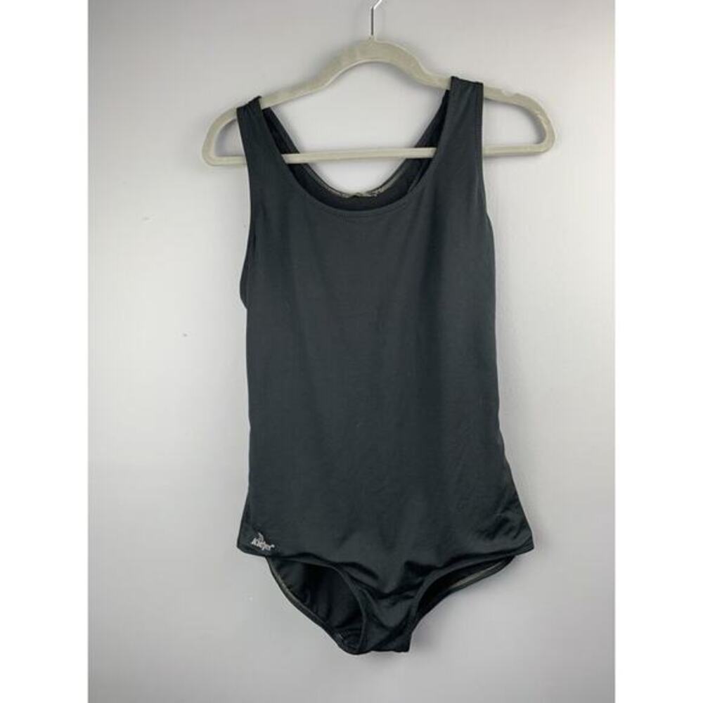 Kiefer Swimsuit Womens Size 10‎ Black Competition One Piece Racerback